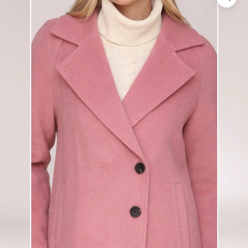 Avec Les Filles Pink Pea Coat - Picture 4 of 6